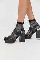 UO Rachel Faux Leather Strappy Platform Heel