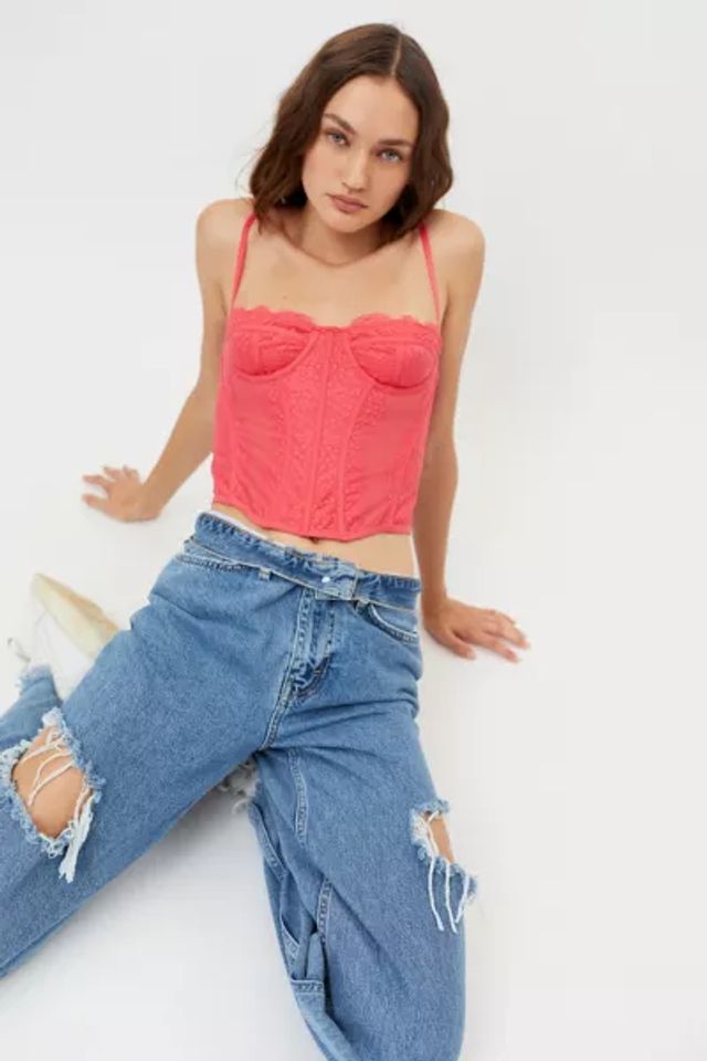 Urban Outfitters, Tops, Red Urban Outfitters Out From Under Modern Love  Corset