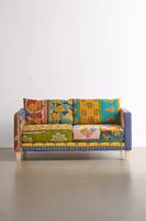 Urban Renewal Remnants One-Of-A-Kind Kantha Love Seat