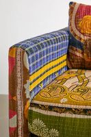 Urban Renewal Remnants One-Of-A-Kind Kantha Love Seat