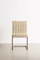 Woven Cantilever Dining Chair