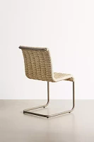 Woven Cantilever Dining Chair