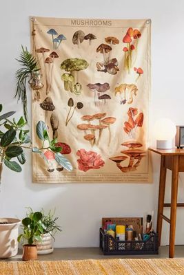 Mushroom Chart Tapestry