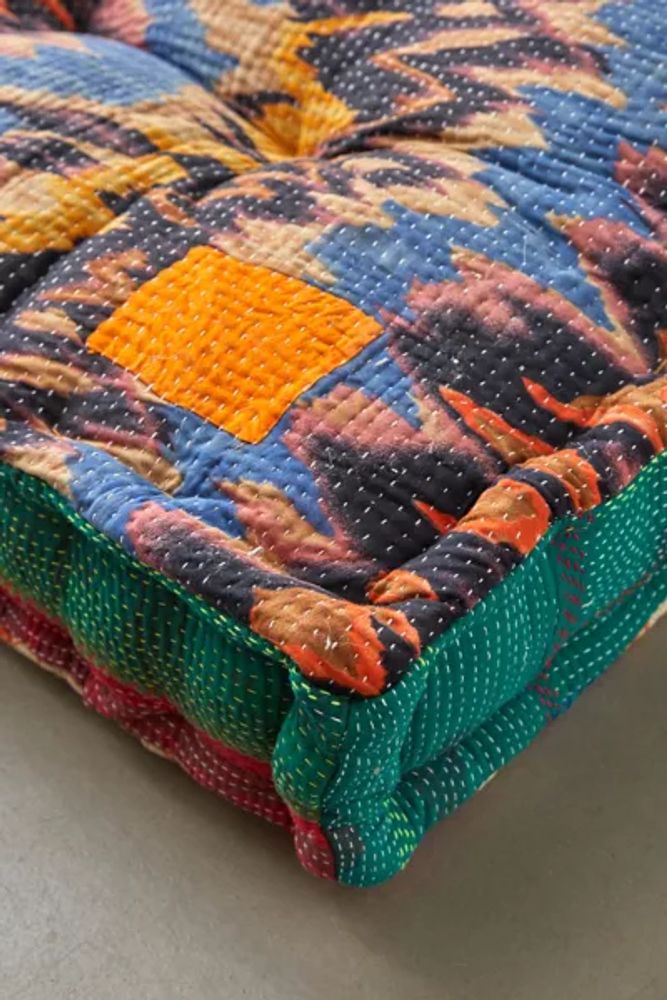 Urban Renewal Remnants Rohini Kantha Daybed Cushion