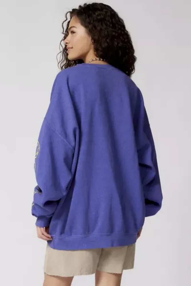 Urban Outfitters Nirvana Smile Overdyed Crew Neck Sweatshirt