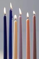 Multicolor Taper Candle - Set Of 6