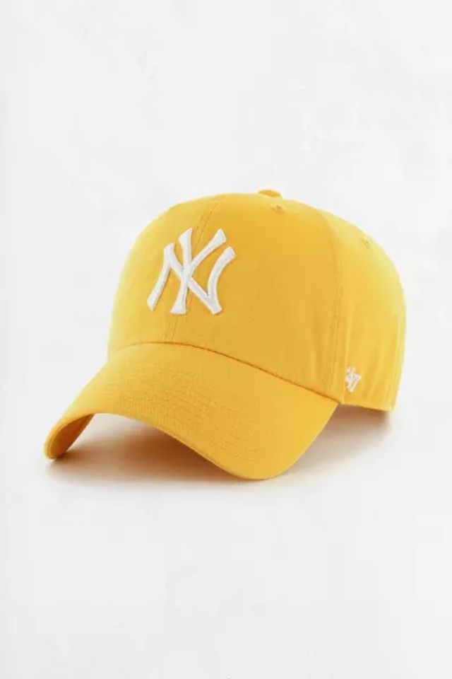 47 Uo Exclusive MLB New York Yankees Cord Cleanup Baseball Hat in White, Men's at Urban Outfitters