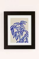 Superblooming Minimal Blue Plant Art Print