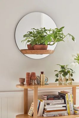 Carley Mirror Wall Shelf