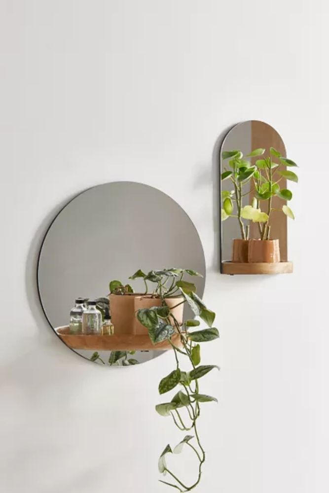 Carley Mirror Wall Shelf