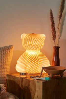 Teddy Bear Glass Table Lamp