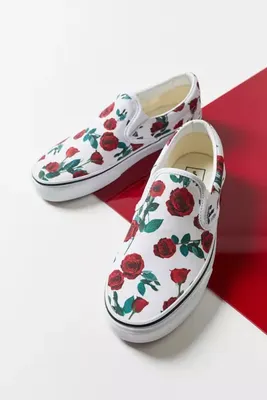 Vans Red Roses Slip-On Sneaker