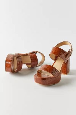 rachel croc strappy platform heel