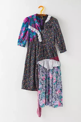 Menyelek Floral Patchwork Dress