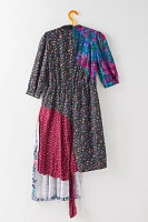 Menyelek Floral Patchwork Dress