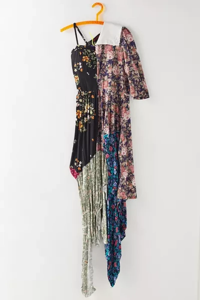 Menyelek Floral Patchwork Dress