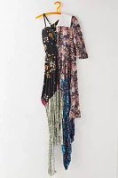 Menyelek Floral Patchwork Dress