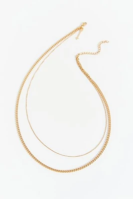 Ellie Vail Maia Double Chain Layer Necklace