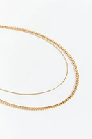 Ellie Vail Maia Double Chain Layer Necklace