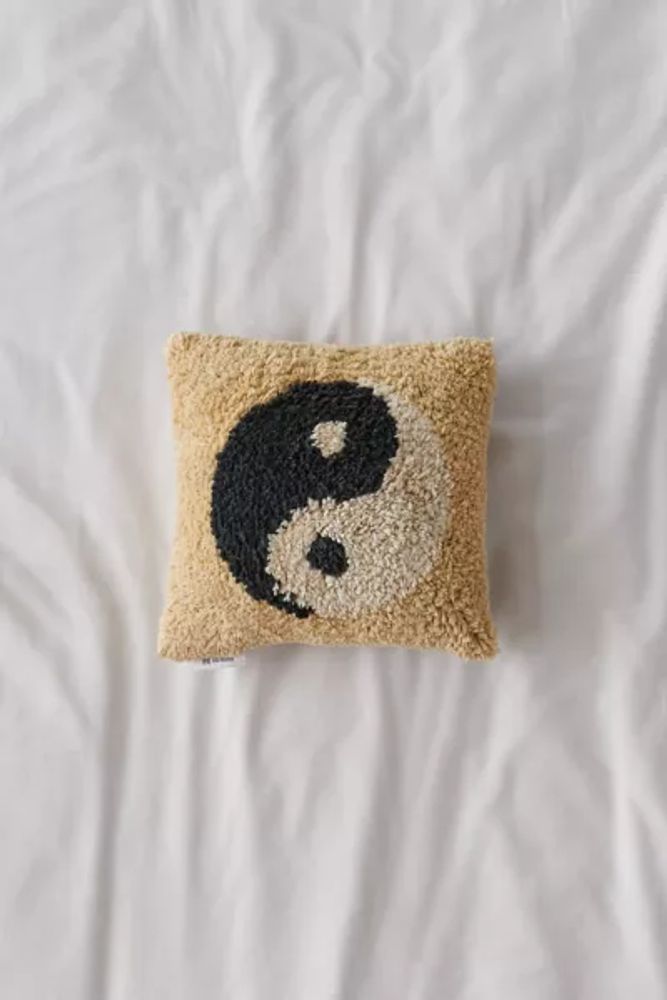 Yin Yang Tufted Mini Throw Pillow