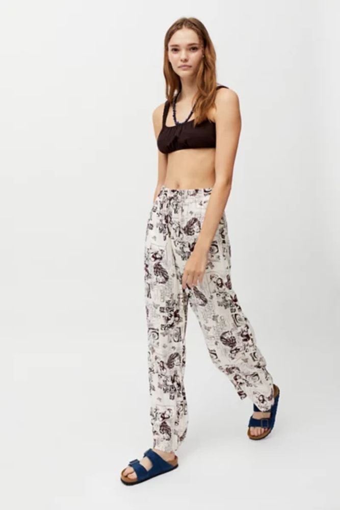 UO Carmen Printed Pull-On Pant 