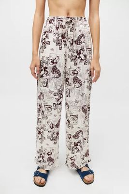 UO Carmen Printed Pull-On Pant 