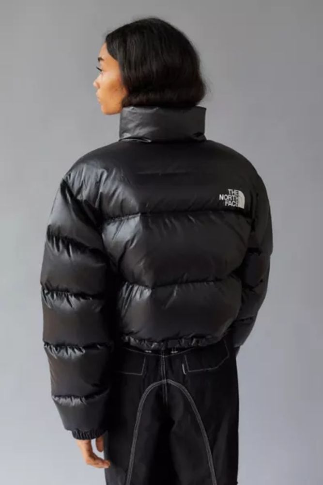 Retro Crop Jacket - Black / Arctic Sky