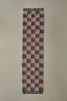 Checkerboard Woven Shag Rag Rug
