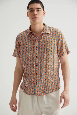 Raga Man Batik Button-Down Shirt