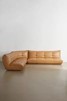 Greta Faux Leather Sectional Sofa