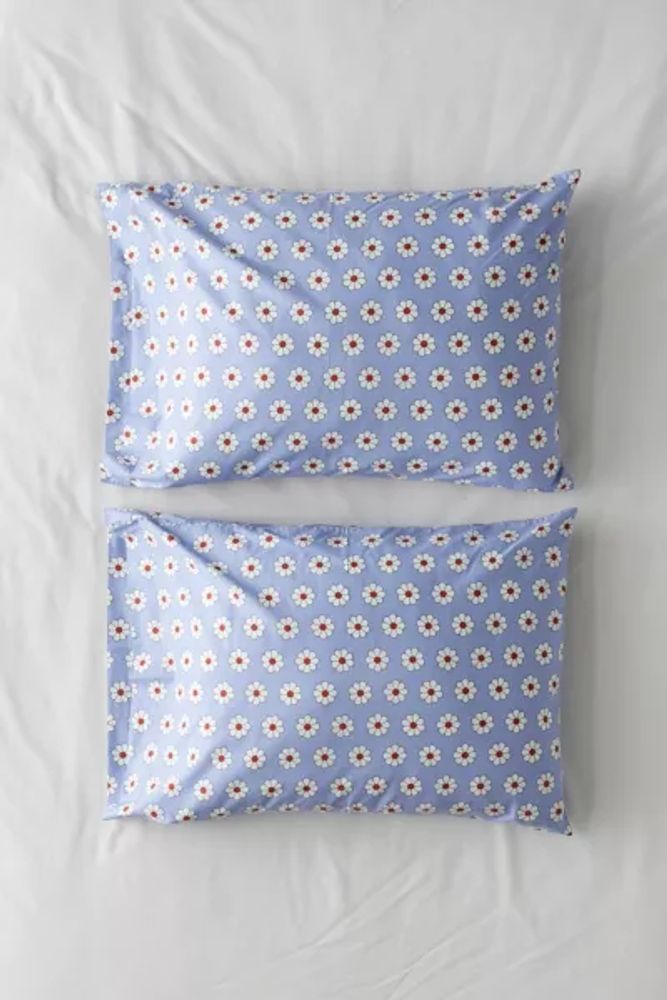 BAGGU Blue Daisy Pillowcase Set