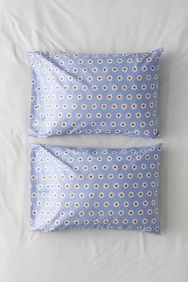 BAGGU Blue Daisy Pillowcase Set