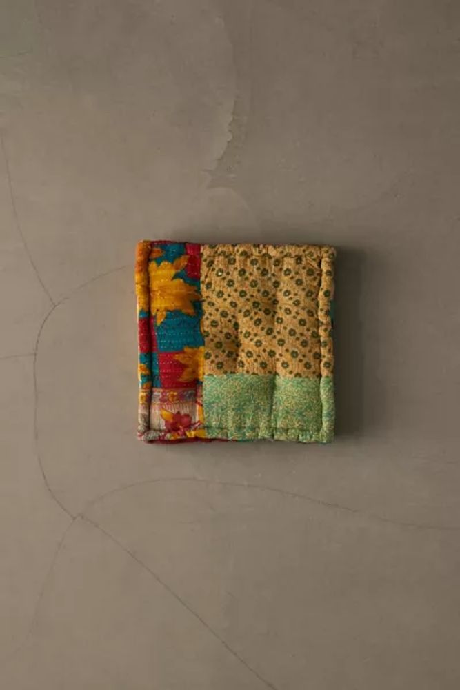Urban Renewal One-Of-A-Kind Kantha Floor Pillow