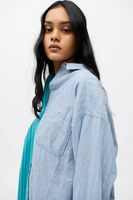 BDG Ollie Spliced Stripe Button-Down Shirt