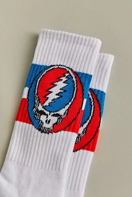 Grateful Dead Stripe Stealie Stripe Crew Sock