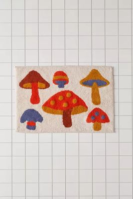 Mushroom Friends Bath Mat
