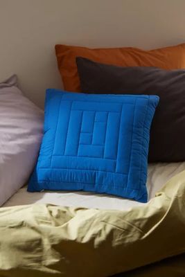Urban Renewal Recycled Cotton Percale Quilted Throw Pillow