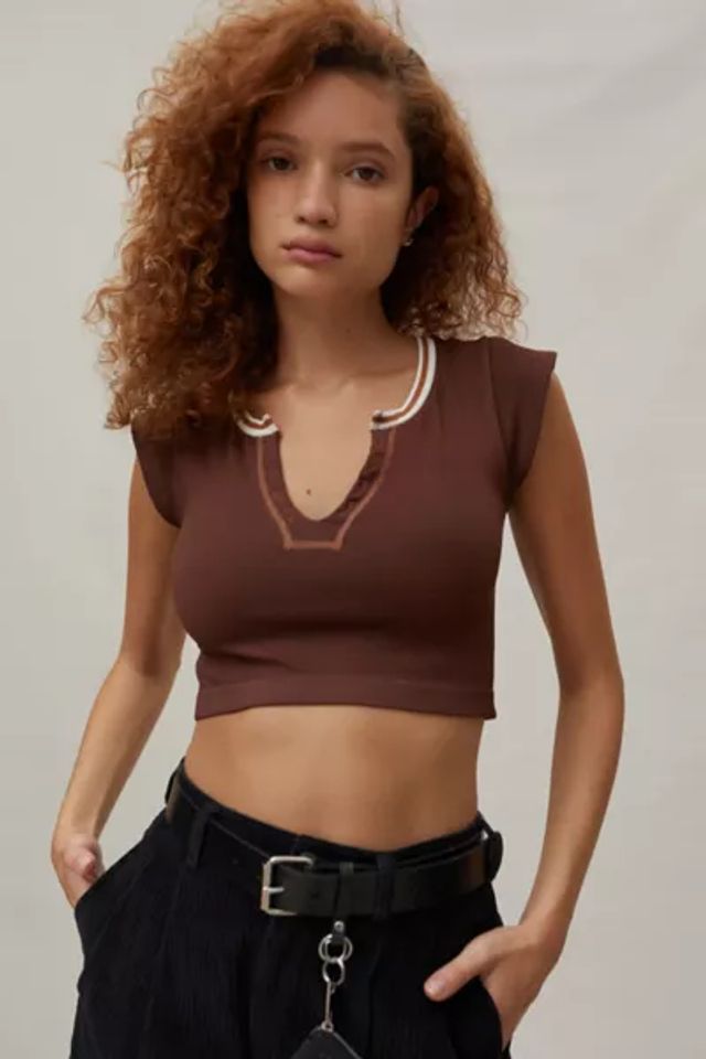 Urban Outfitters Out From Under Riley Seamless Low-Back Cropped Top