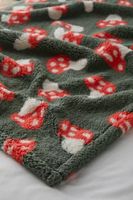 Printed Sherpa Throw Blanket