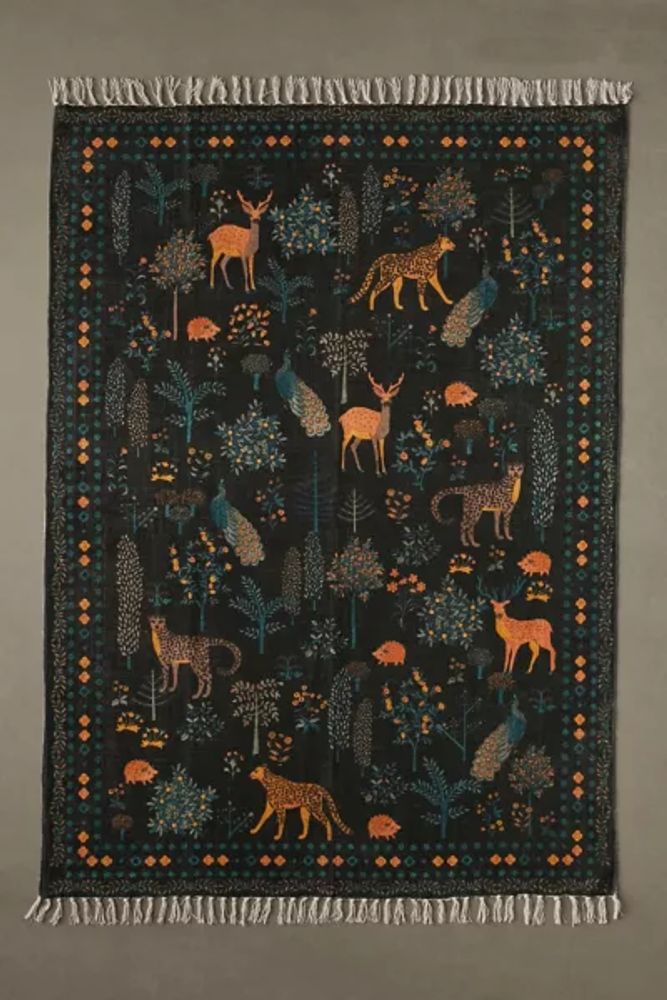 Printed Woodland Creature Rug