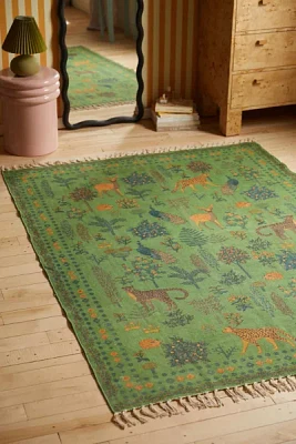 Printed Woodland Creature Rug