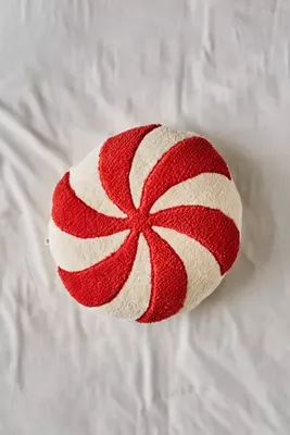 Peppermint Swirl Throw Pillow