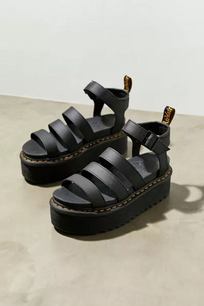 Dr. Martens Blaire Hydro Leather Strap Platform Sandal