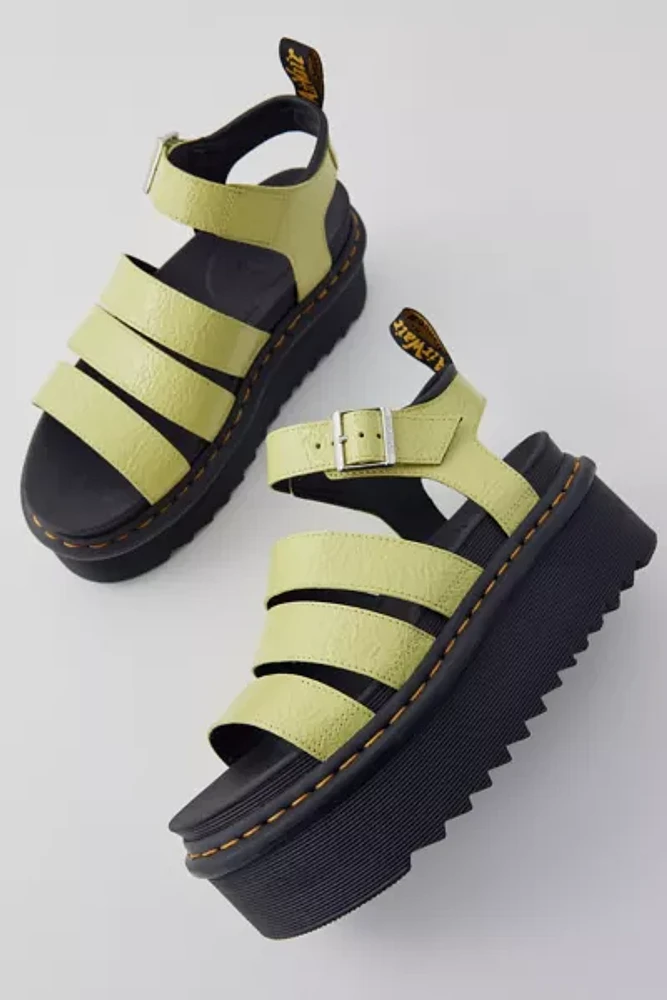 Dr. Martens Blaire Hydro Leather Strappy Platform Sandal