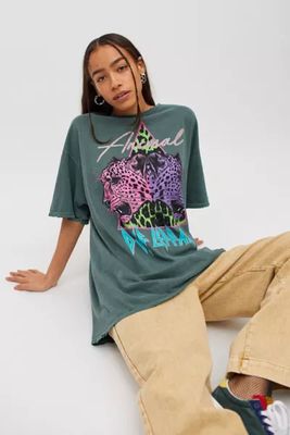 Def Leppard Double Animal T-Shirt Dress