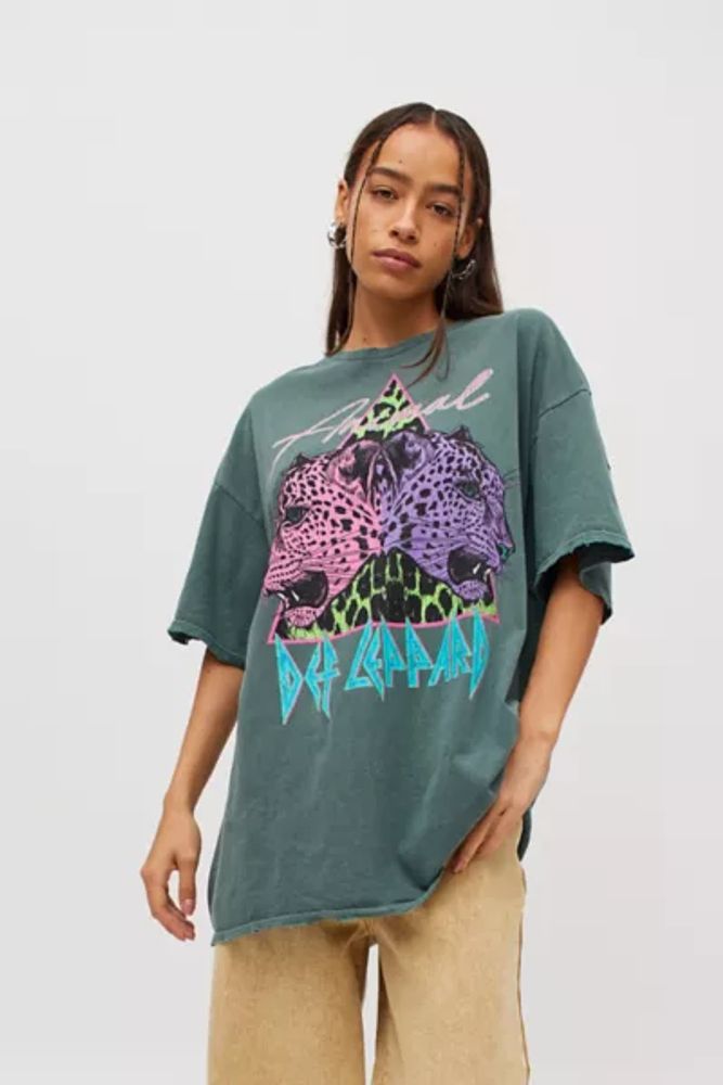 Def Leppard Double Animal T-Shirt Dress