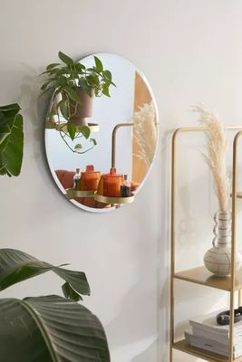 Perch Wall Mirror And Shelves
