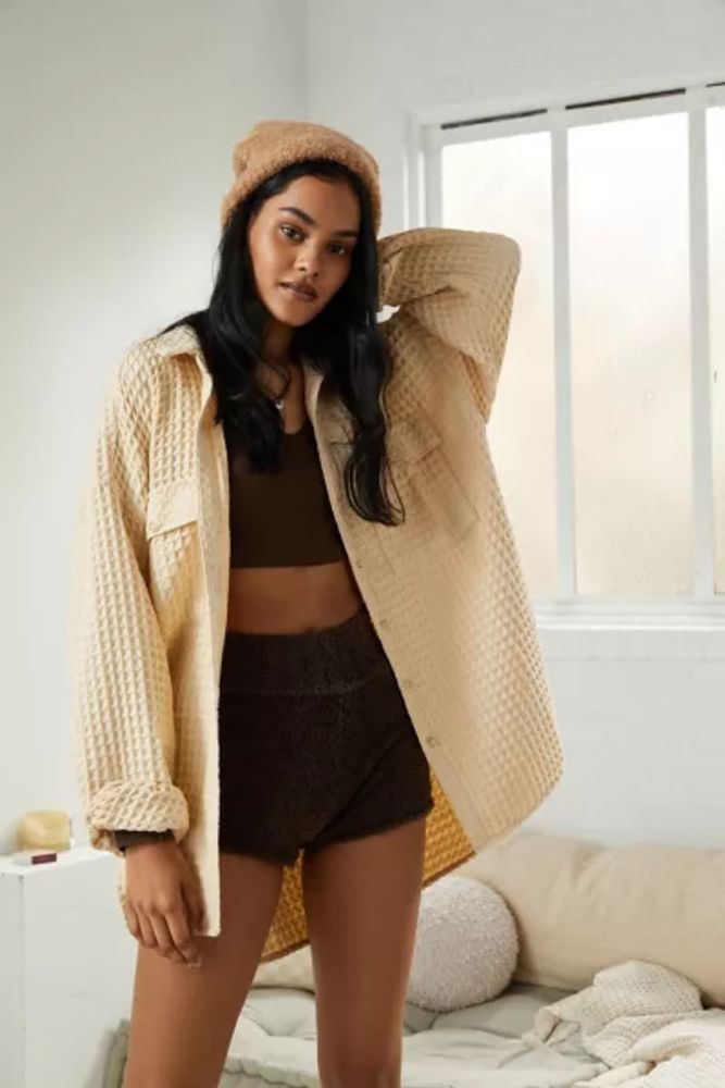 Urban Outfitters BDG Stanley Waffle Button-Down Shirt | Pacific City