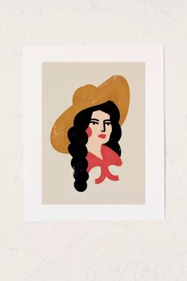 Nick Quintero Abstract Cowgirl Art Print