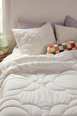 Daisy Puff Crisp Organic Cotton Percale Comforter